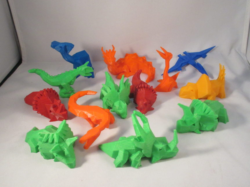 3D models, Low Poly Dinosaur Kickstarter models Set 3/4 - 3D Printing ...